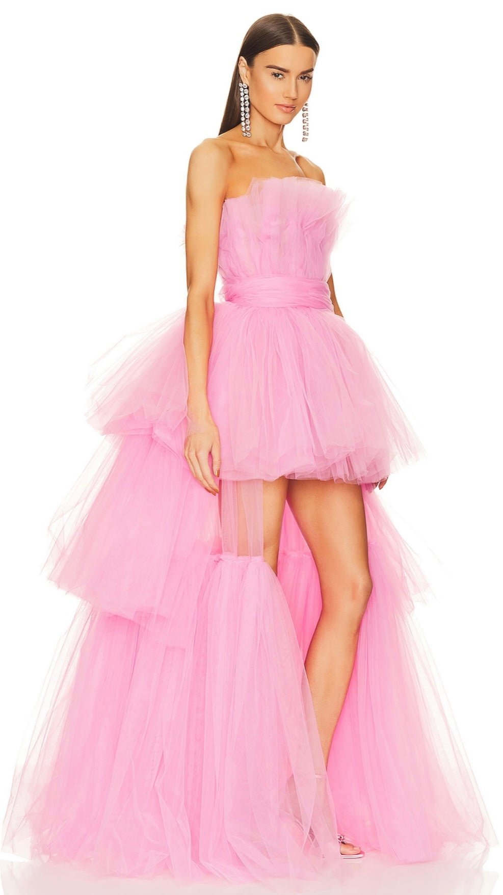 Anna Pink Tiered Maxi