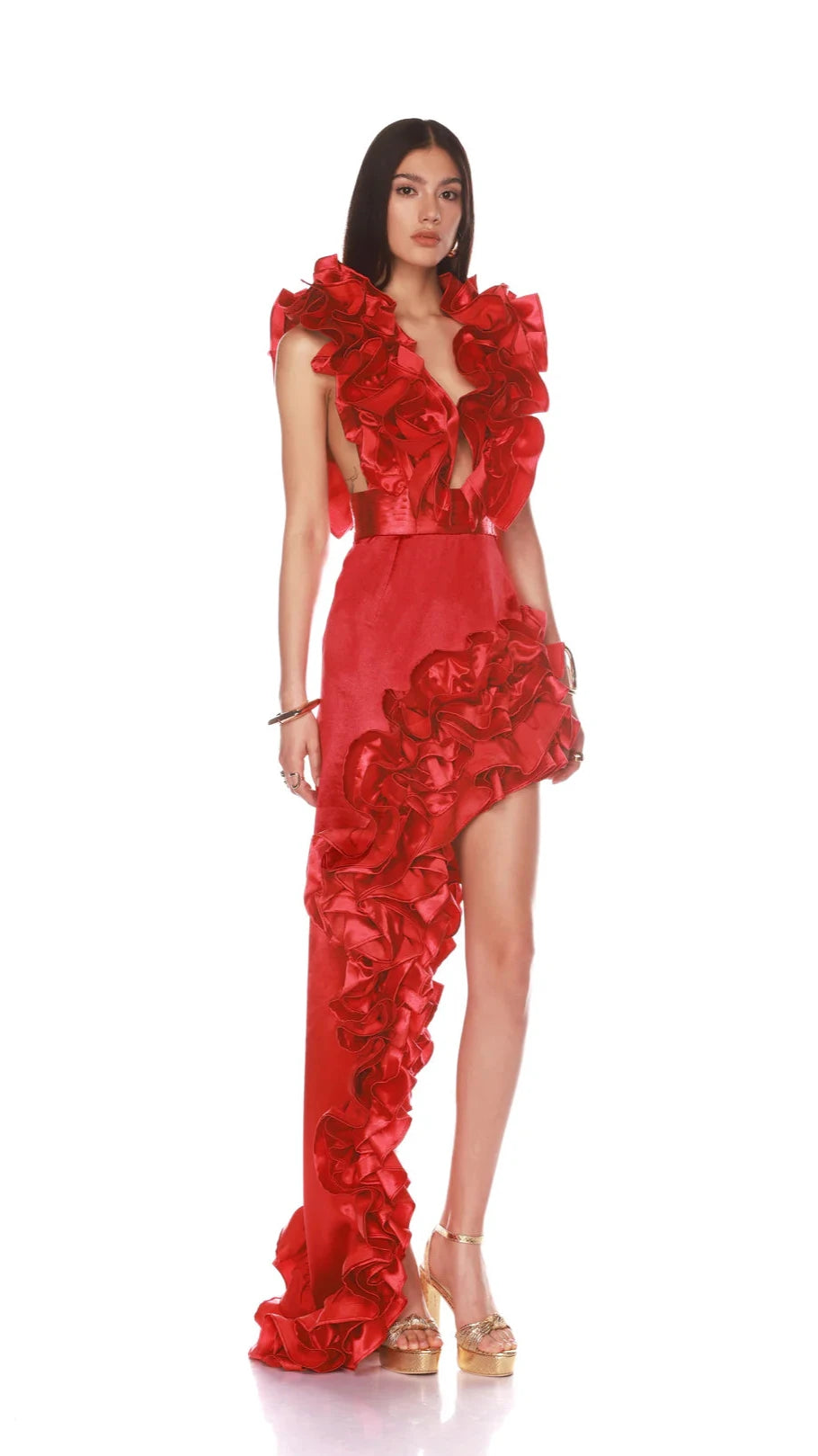 Aurora Red Gown